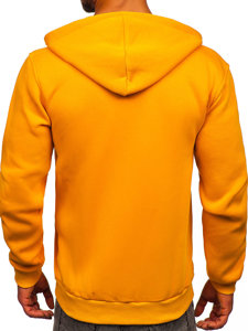 Sudadera abierta gruesa con capucha para hombre camel Bolf 2008