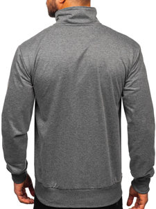 Sudadera abierta sin capucha para hombre grafito Bolf B069