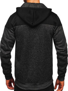 Sudadera-chaqueta con capucha para hombre grafito Bolf TC1217