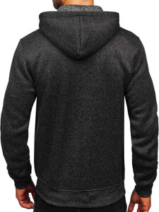 Sudadera-chaqueta con capucha para hombre grafito Bolf TC1219