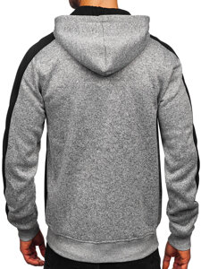 Sudadera-chaqueta con capucha para hombre gris Bolf TC1230