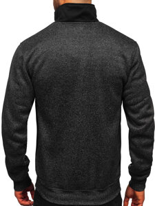 Sudadera-chaqueta con cuello alto para hombre grafito Bolf TC1232