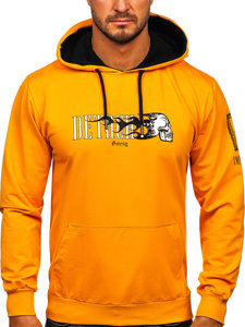 Sudadera con capucha con impresión para hombre naranja Bolf 6436