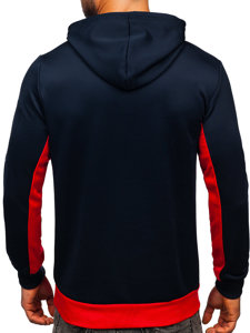 Sudadera con capucha con impresión para hombre rojo Bolf HY972