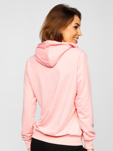 Sudadera con capucha con impresión para mujer rosa Bolf HL9265