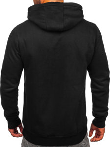 Sudadera con capucha e impresión para hombre negro Bolf MF2011