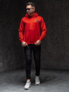 Sudadera con capucha e impresión para hombre rojo Bolf HY971A1