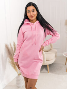 Sudadera con capucha larga para mujer Rosa claro Bolf YS10005A2