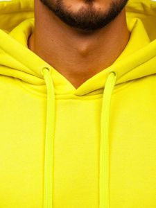 Sudadera con capucha para hombre amarillo fluorescente Bolf 2009