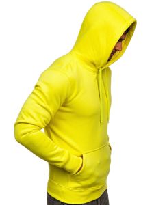 Sudadera con capucha para hombre amarillo fluorescente Bolf 2009