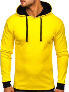 Sudadera con capucha para hombre amarillo y negro Bolf 145380