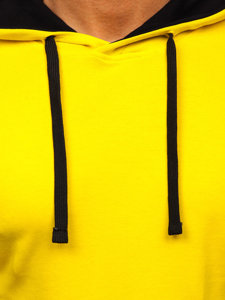 Sudadera con capucha para hombre amarillo y negro Bolf 145380