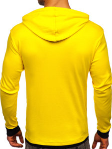 Sudadera con capucha para hombre amarillo y negro Bolf 145380