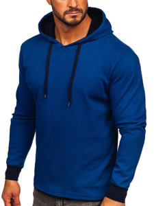 Sudadera con capucha para hombre azul Bolf 146312