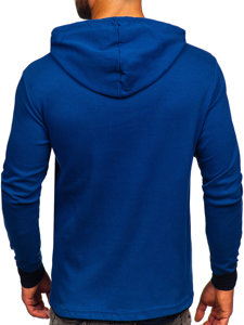 Sudadera con capucha para hombre azul Bolf 146312