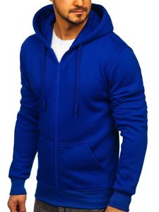 Sudadera con capucha para hombre azul medio Bolf 2008