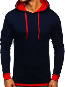 Sudadera con capucha para hombre azul oscuro Bolf 145380