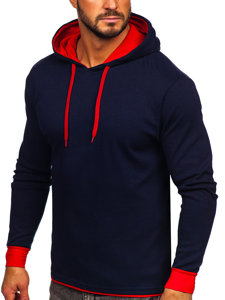 Sudadera con capucha para hombre azul oscuro Bolf 146312