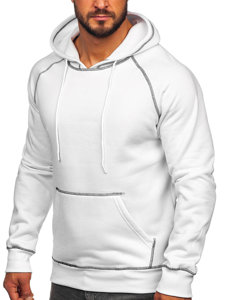 Sudadera con capucha para hombre blanco Bolf 8B152