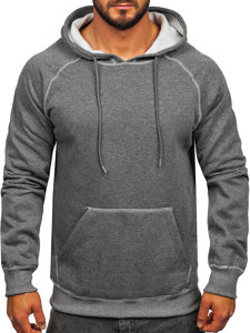 Sudadera con capucha para hombre grafito Bolf 8B152