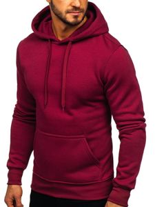 Sudadera con capucha para hombre granate oscuro Bolf 2009