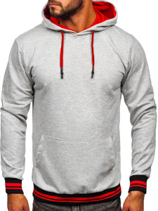 Sudadera con capucha para hombre gris Bolf 145369