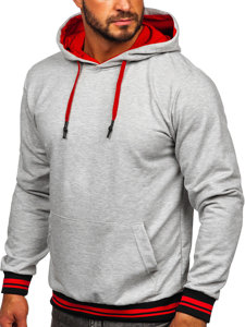 Sudadera con capucha para hombre gris Bolf 145369