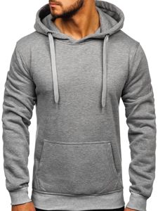 Sudadera con capucha para hombre gris Bolf 2009