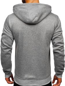 Sudadera con capucha para hombre gris Bolf 2009