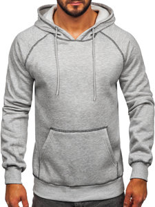 Sudadera con capucha para hombre gris Bolf 8B152