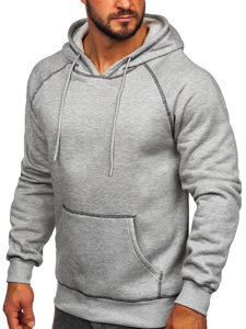 Sudadera con capucha para hombre gris Bolf 8B152