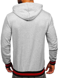 Sudadera con capucha para hombre gris claro Bolf 145369