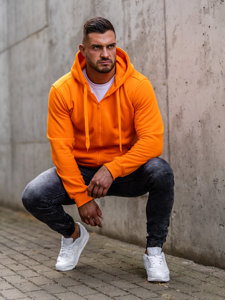 Sudadera con capucha para hombre naranja Bolf 2008A