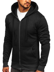 Sudadera con capucha para hombre negro Bolf 2008