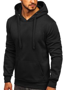 Sudadera con capucha para hombre negro Bolf 2009