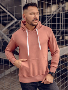 Sudadera con capucha para hombre rosa Bolf 1004A-1