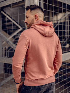 Sudadera con capucha para hombre rosa Bolf 1004A-1