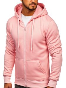 Sudadera con capucha para hombre rosa claro Bolf 2008