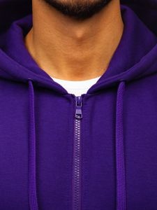 Sudadera con capucha para hombre violeta Bolf 2008