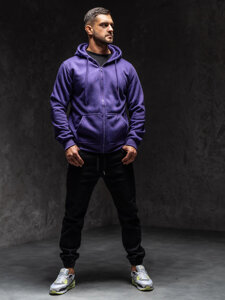 Sudadera con capucha para hombre violeta Bolf 2008A1