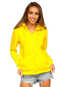 Sudadera con capucha para mujer amarillo Bolf W03B