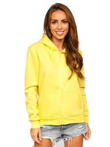 Sudadera con capucha para mujer amarillo claro Bolf W03B