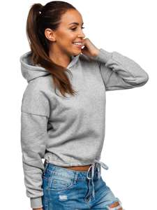 Sudadera con capucha para mujer gris Bolf KSW2018