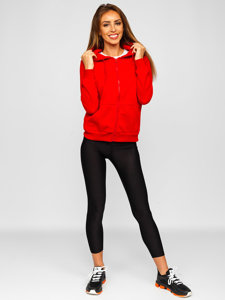 Sudadera con capucha para mujer rojo Bolf W03B