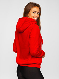 Sudadera con capucha para mujer rojo Bolf W03B