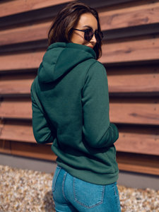 Sudadera con capucha para mujer verde Bolf W03B