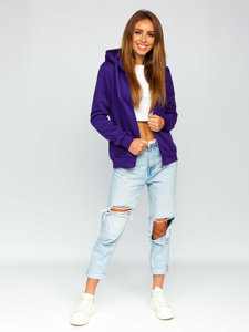 Sudadera con capucha para mujer violeta Bolf W03B