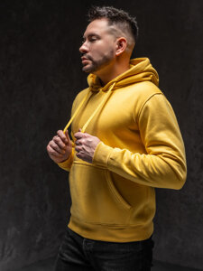 Sudadera con capucha tipo canguro para hombre jasnoamarillo Bolf 2009A1-33