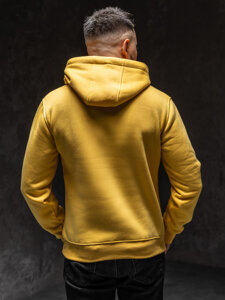 Sudadera con capucha tipo canguro para hombre jasnoamarillo Bolf 2009A1-33