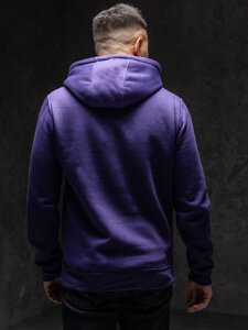 Sudadera con capucha tipo canguro para hombre violeta Bolf 2009A1